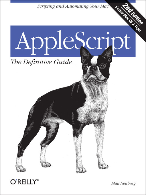 Title details for AppleScript:  the Definitive Guide by Matt Neuburg - Available